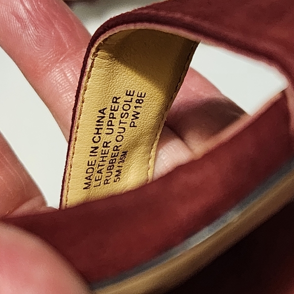 Michael Kors Burgundy Open-Toe Heels - Picture 6 of 7